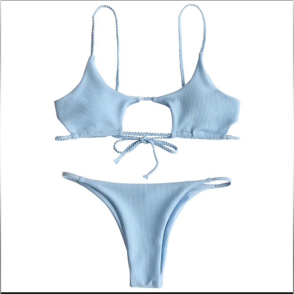Baby Blue Braided Swim Set